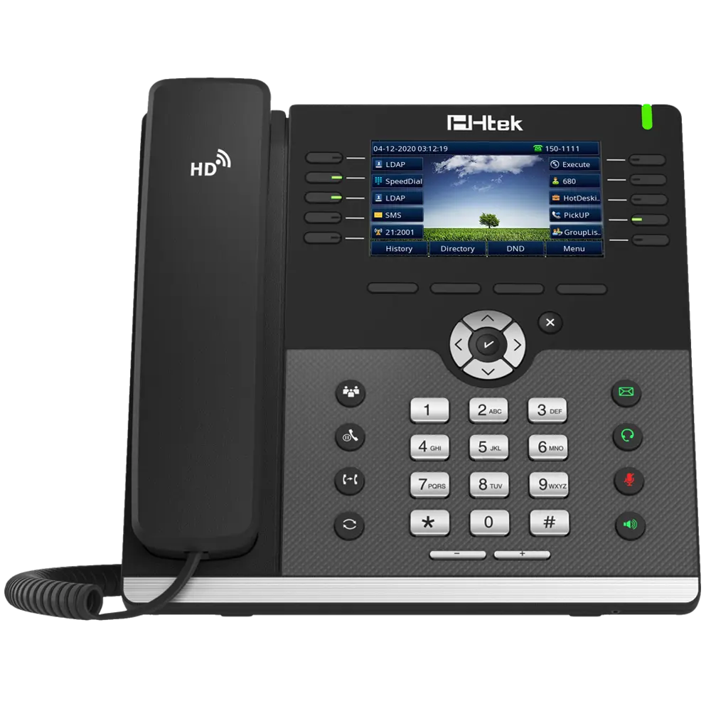 Téléphone IP Professionnel Htek UC926U – 16 comptes SIP, écran couleur 4,3 pouces, Wi‑Fi et Bluetooth