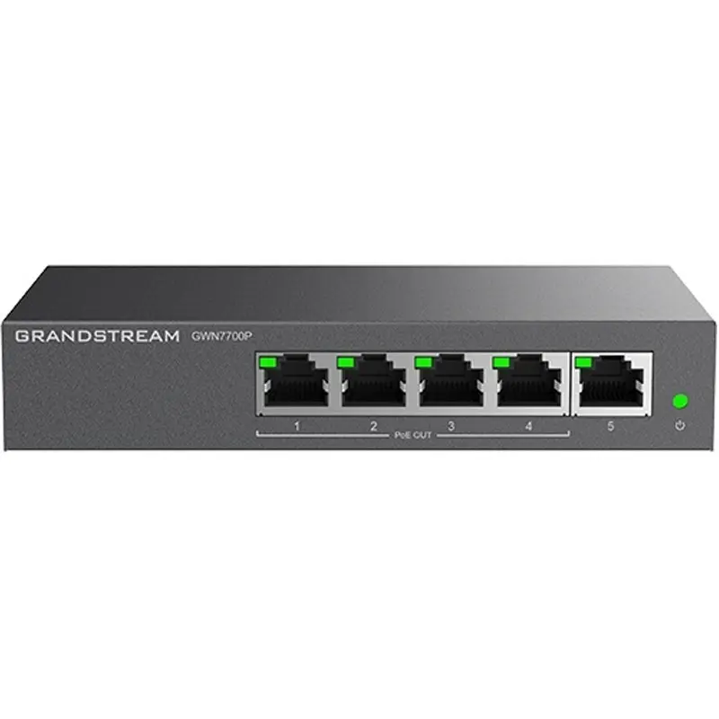 GRANDSTREAM GWN7700P-SWITCH 5 Ports Gigabit - Dont 4 Ports PoE  