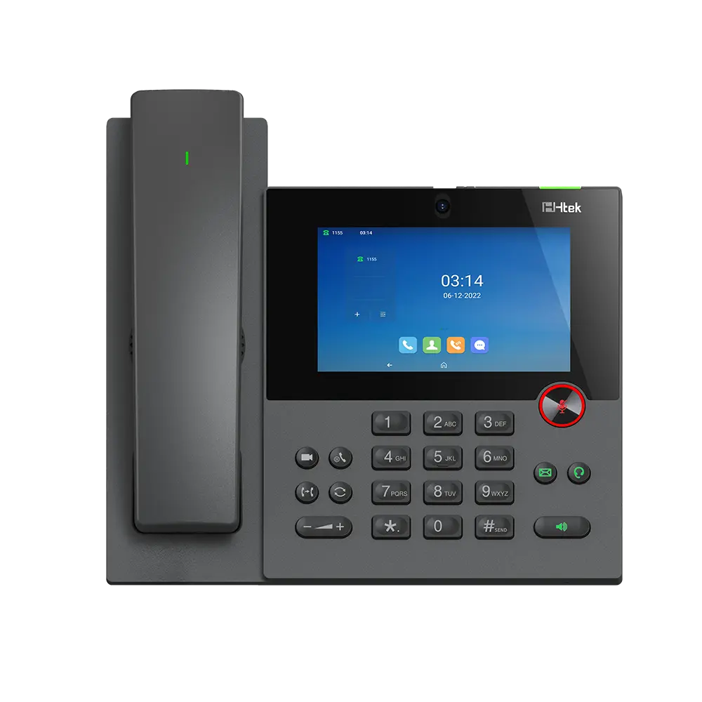 [HTEK_UCV10(Pro)] Téléphone IP Professionnel Htek UCV10 Pro – 16 comptes SIP, Wi-Fi, Bluetooth & Écran tactile