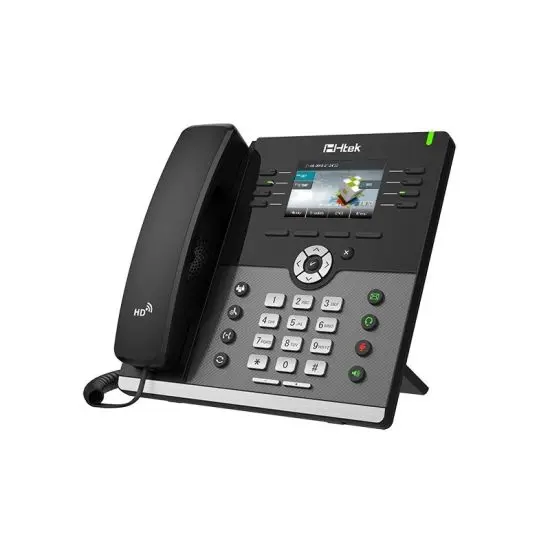 Htek UC924 – Téléphone IP avec écran en couleur 3.5", 4 comptes SIP, 8 touches directes   WIFI BLUETOOTH