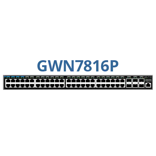 Switch Administrable Layer 3 48 Ports Gigabit PoE+ Grandstream GWN7816P